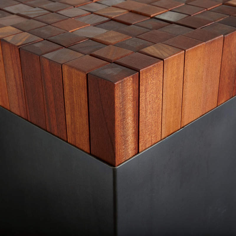 Stix wooden bench with flexible seat offers ultimate comfort