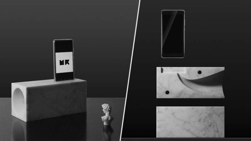 Trombetta marble iPhone speaker dock by Moreno Ratti