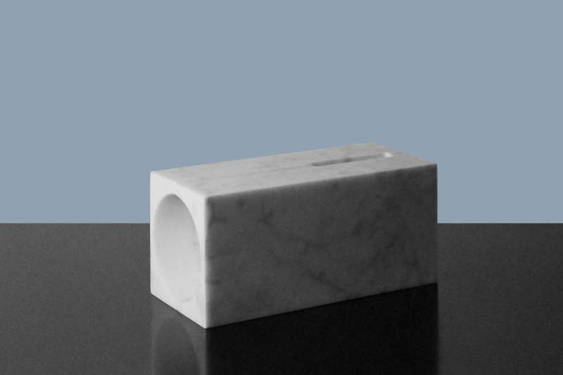 Trombetta marble iPhone speaker dock by Moreno Ratti