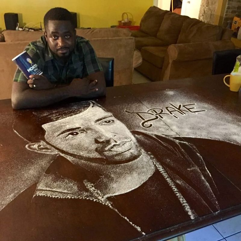 Drake's salt portrait by Allan