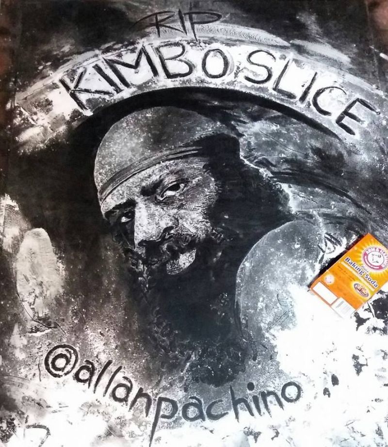 Kimbo Slice's baking soda portrait by Allah