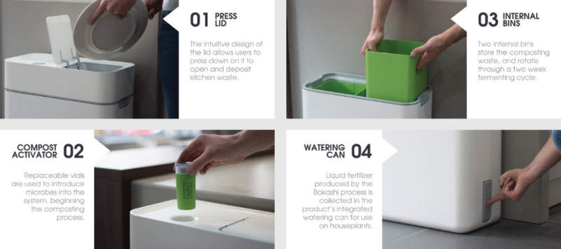 Ben Cullis Watson designs smell-free Taihi compost bin
