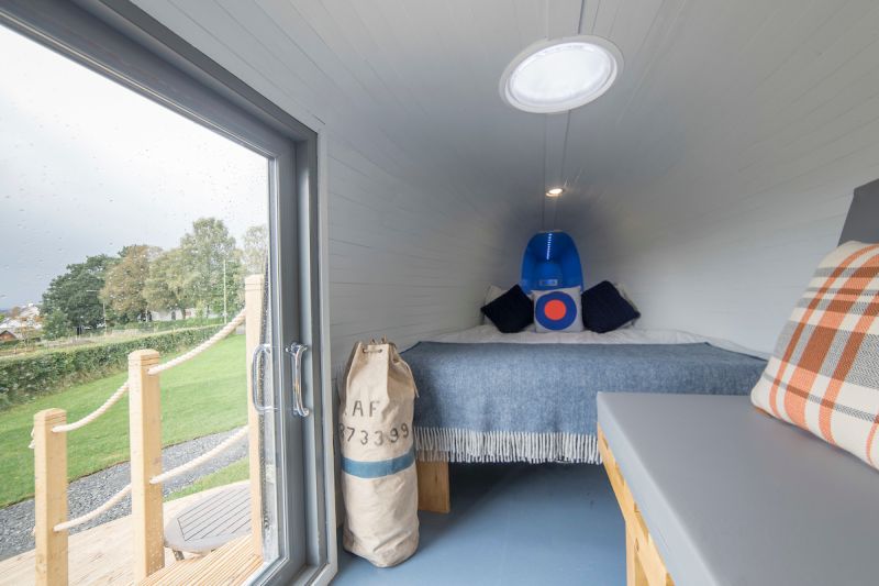 Helicopter hotel interior