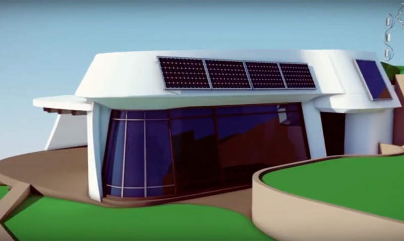 This self-sufficient house is designed to reduce carbon footprint