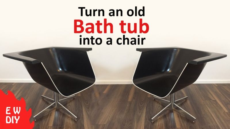 Old bathtub into chair