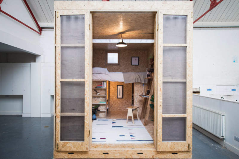Studio Bark designs indoor modular cabin for Lowe Guardians