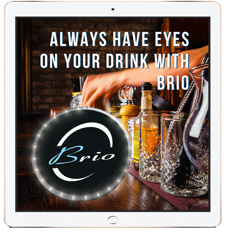 Brio smart coaster ensures drink safety during your absence