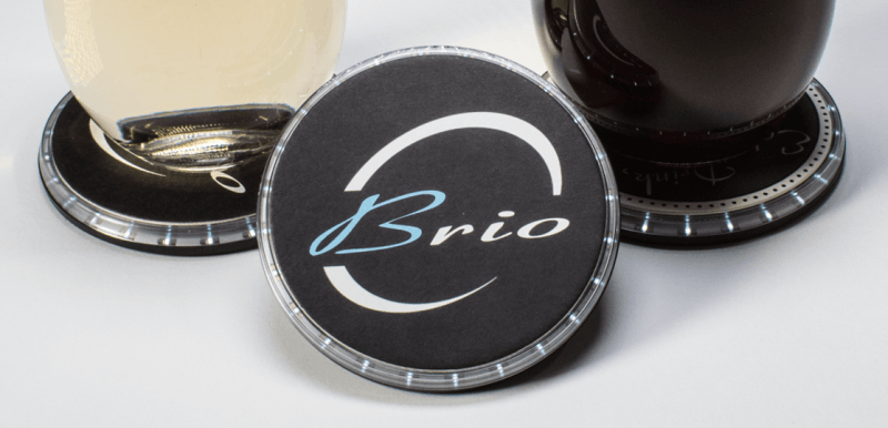 Brio smart coaster ensures drink safety during your absence