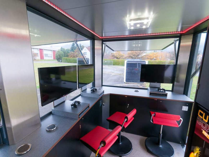 Cubox by HBT is a solar-powered mobile pop-up kiosk