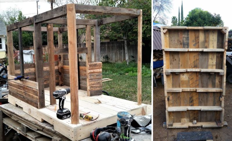 This Large Pallet Doghouse can be Turned into a Kids’ Playhouse
