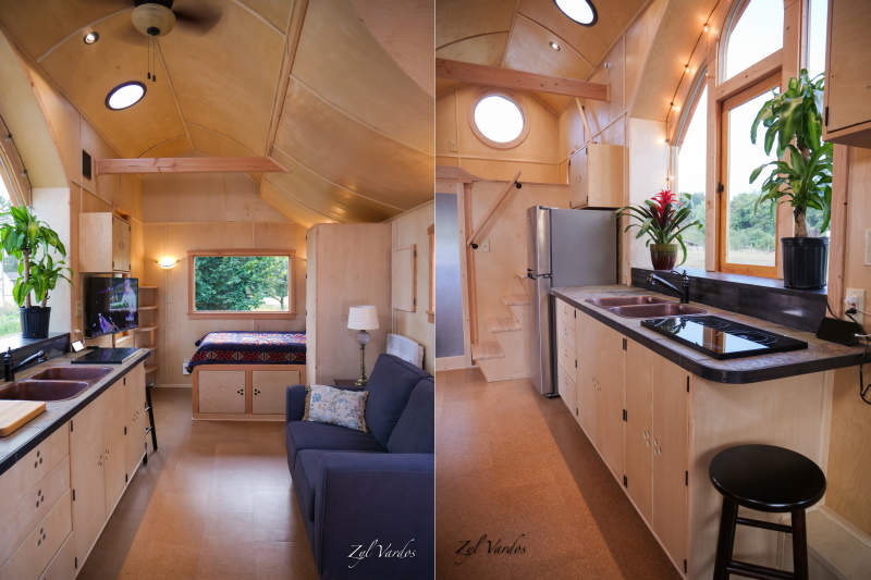 Damselfly tiny house on wheels by Zyl Vardos