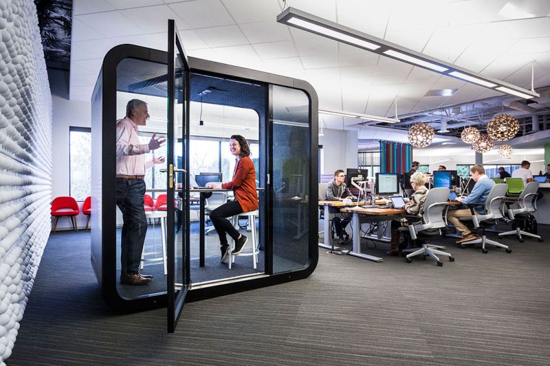 Framery Q meeting pods provides personal space to offices