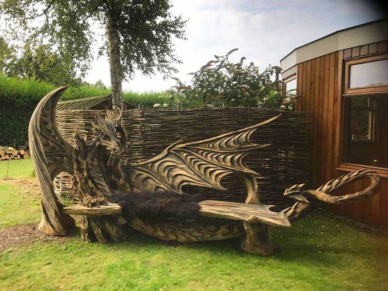 Igor Loskutow S Dragon Bench Is A Drool Worthy Wooden Sculpture