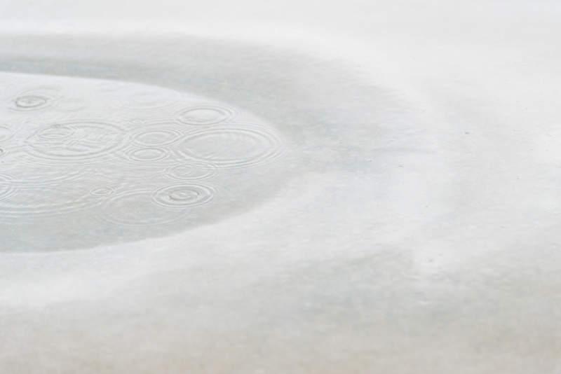 Jean Couvreur’s concrete public bench features real water surface