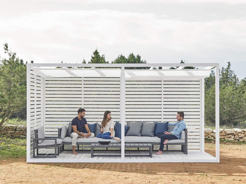 Modulo aluminum pergola by Jose A. Gandia Blasco