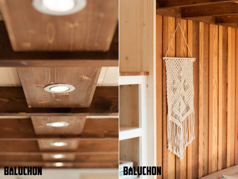 Ostara tiny house by Baluchon features two-leaf glass door