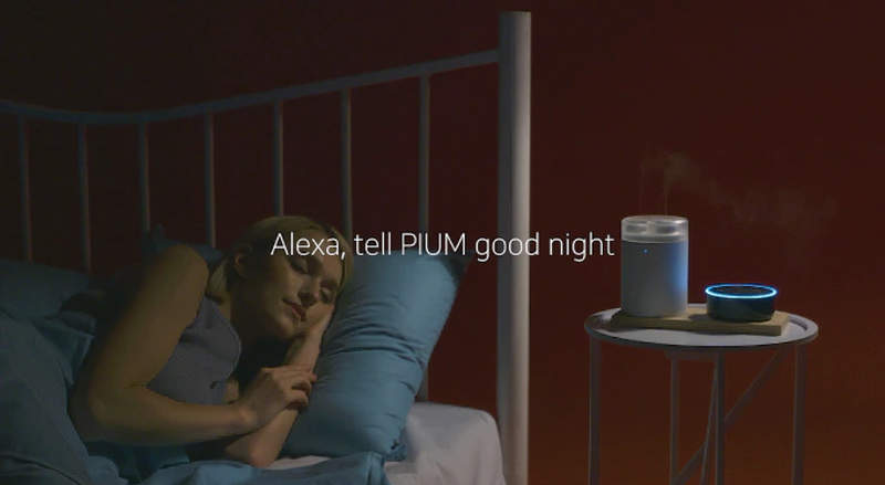 Pium smart aroma diffuser automates home fragrance