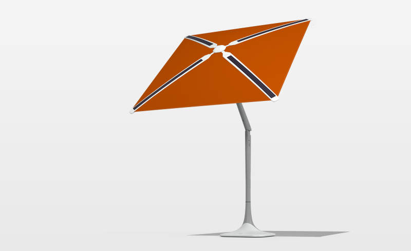 Sunflower smart outdoor shade comes with solar-powered charging dock