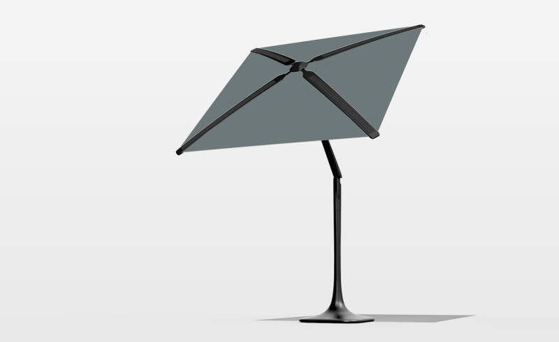 Sunflower smart outdoor shade comes with solar-powered charging dock