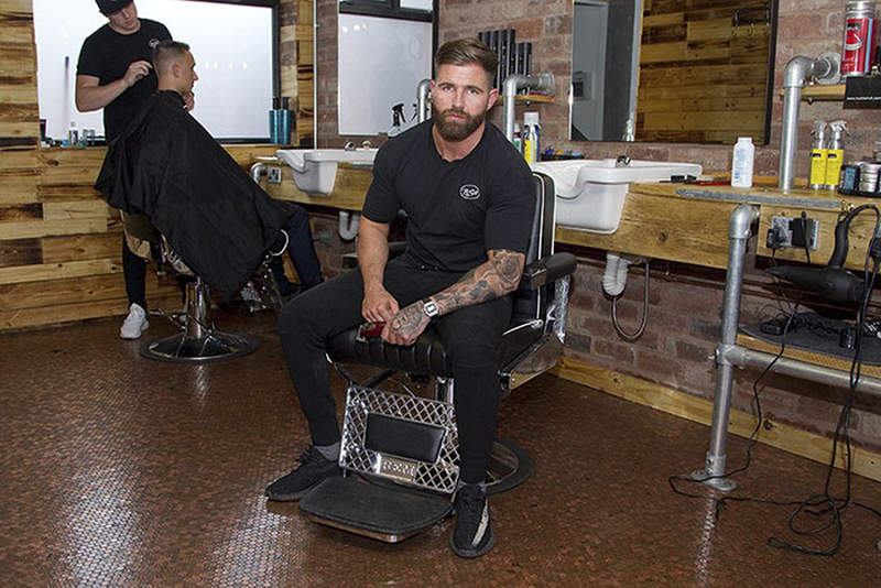 This barber shop features floor made out of 70,000 pennies