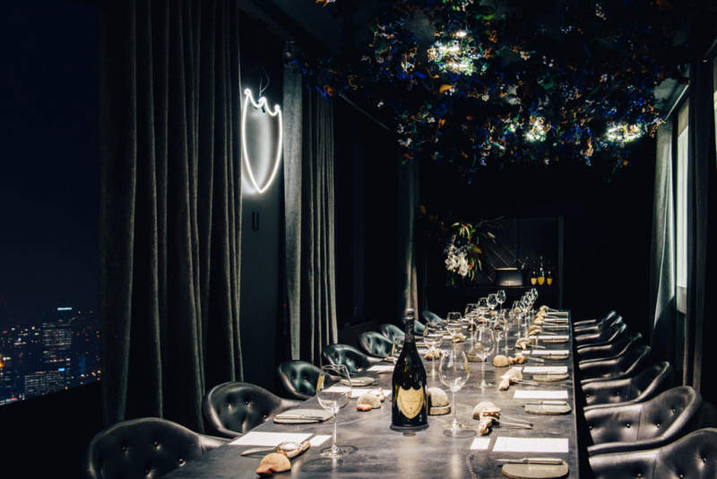 World’s first Dom Pérignon vending machine at Vue de Monde, Melbourne