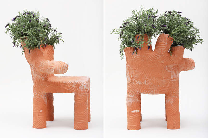 You won’t hate Chris Wolston’s unusual terracotta furniture