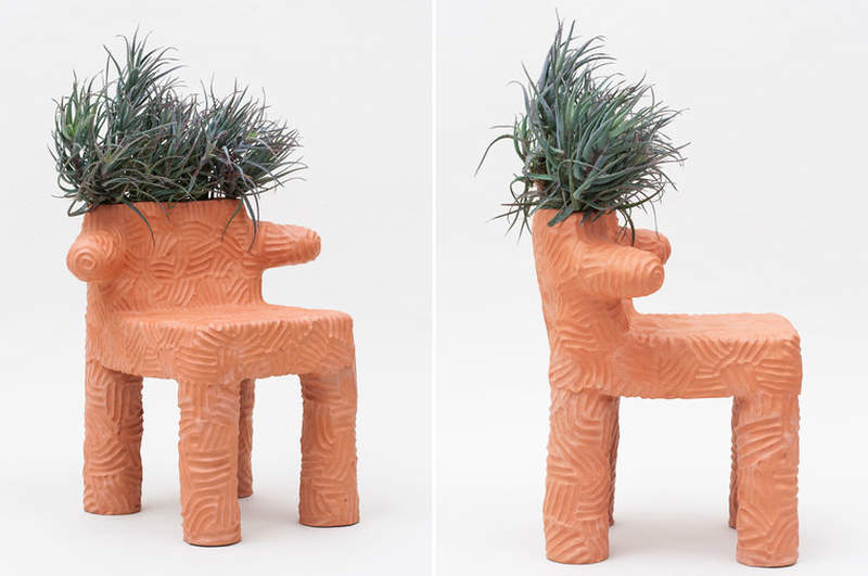 You won’t hate Chris Wolston’s unusual terracotta furniture