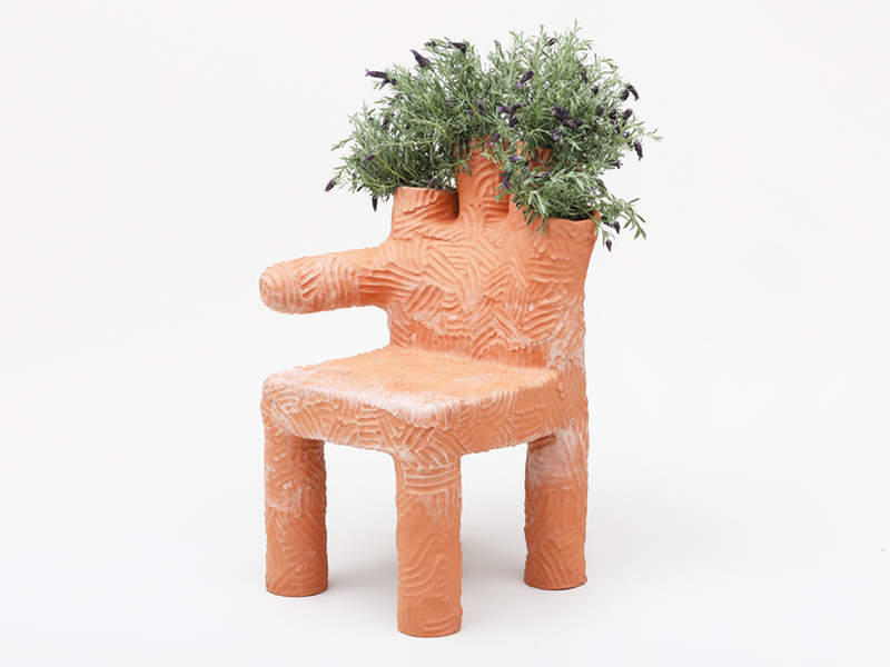 You won’t hate Chris Wolston’s unusual terracotta furniture