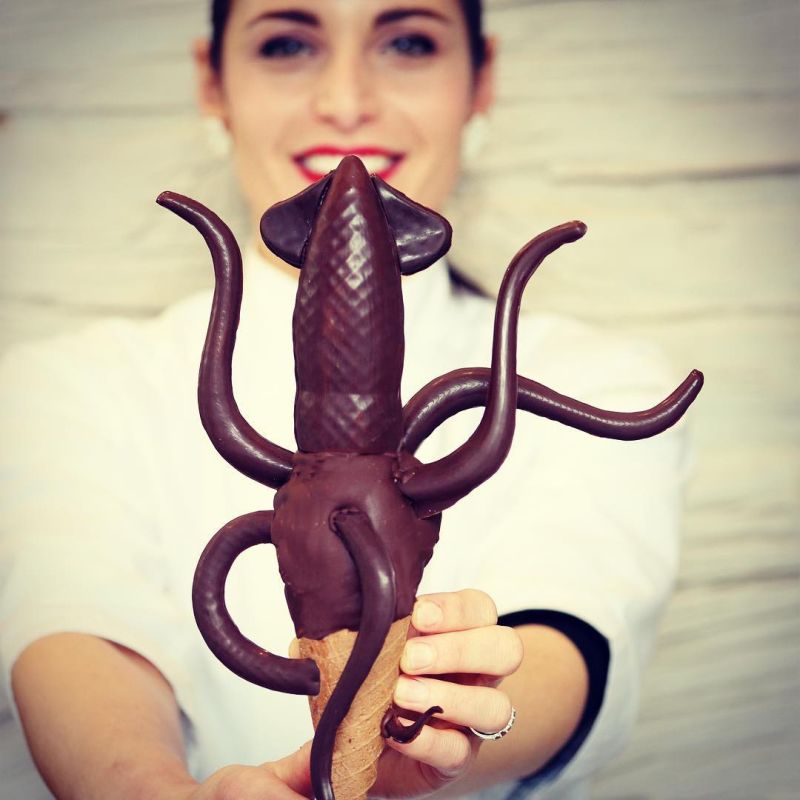 The ice cream is exclusively made in Giapo Kitchen