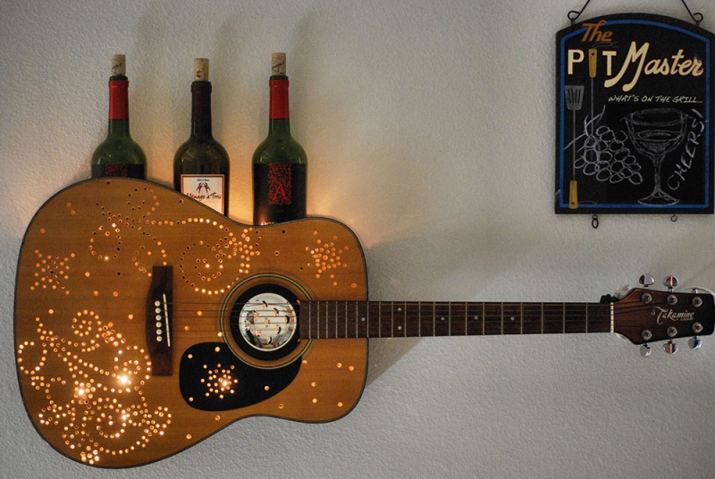 16 Creative Ways to Recycle Old Guitar into Home Décor Items