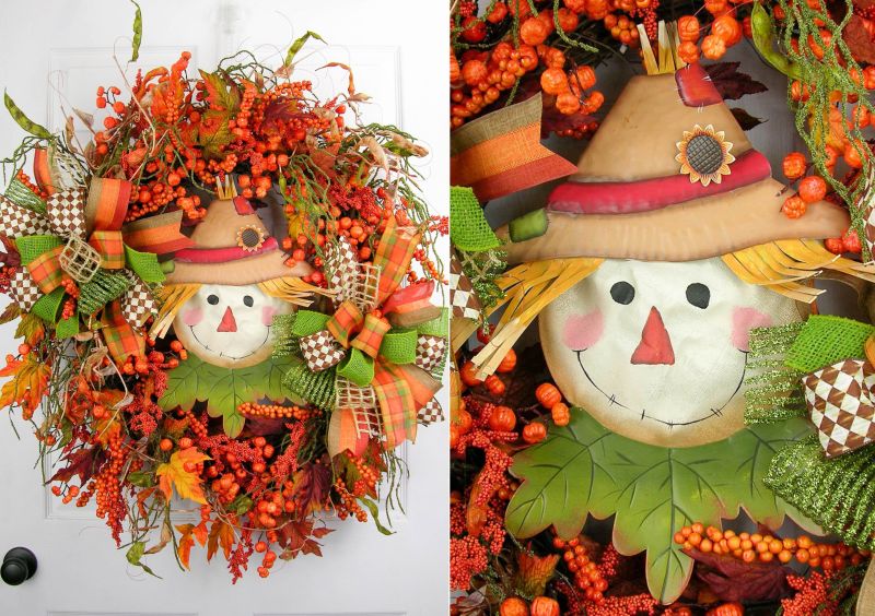 Scarecrow wreath