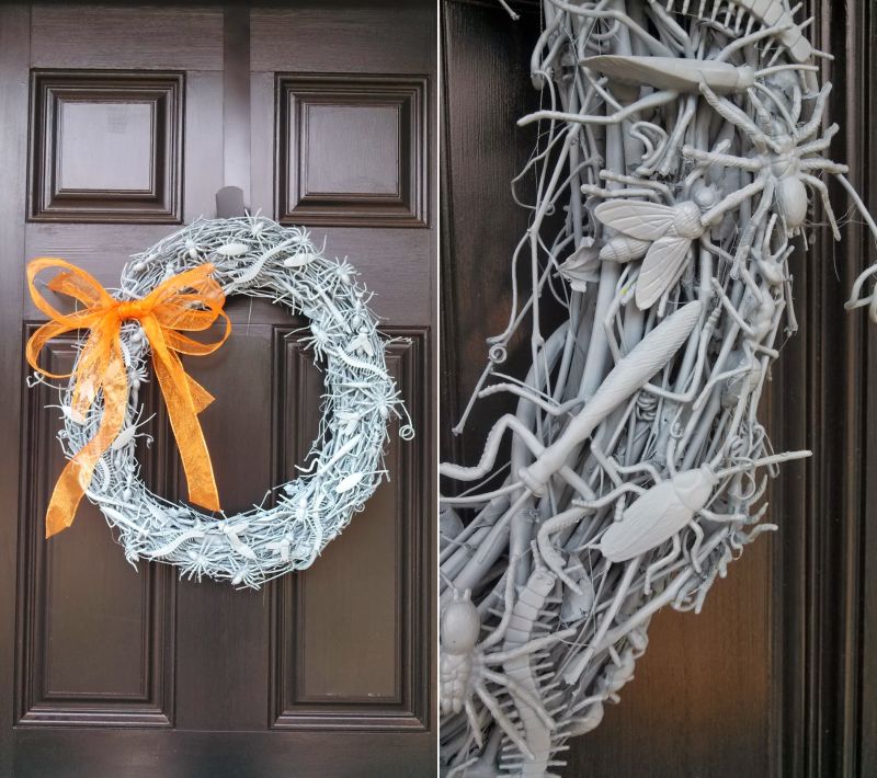 Halloween bug wreath