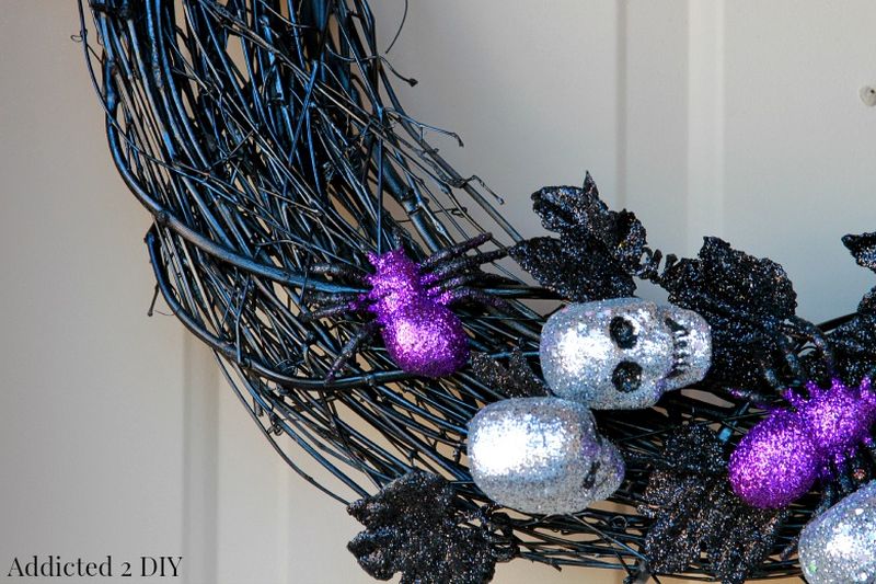 Halloween Ghoulish glam wreath