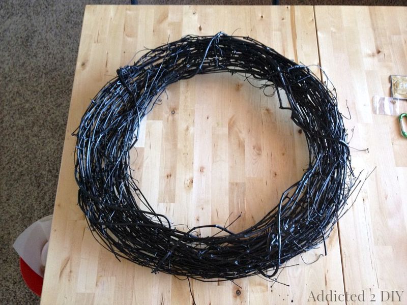 Ghoulish glam wreath