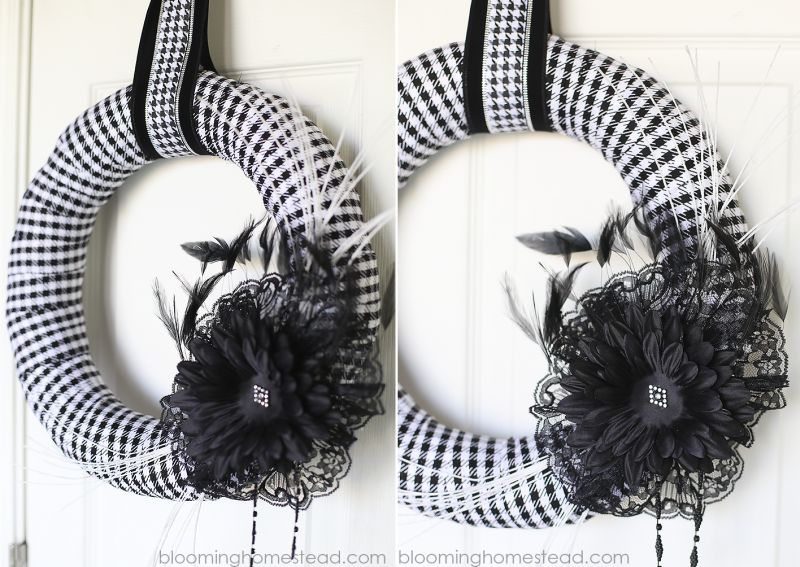 DIY Funky Fabric wreath