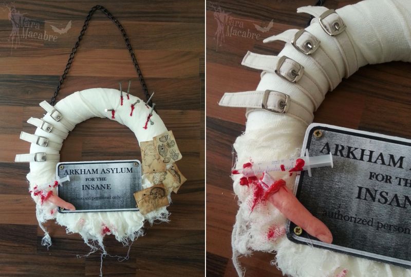 Asylum Halloween wreath