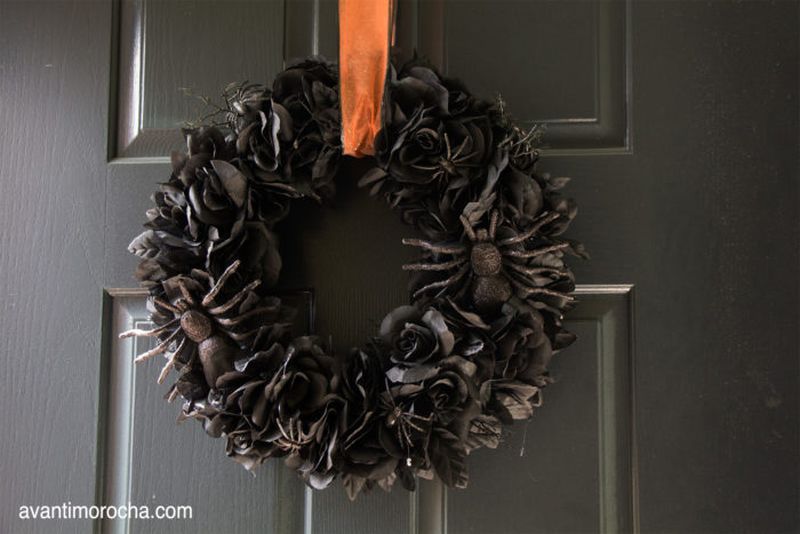 Avanti Black Morocha Halloween wreath
