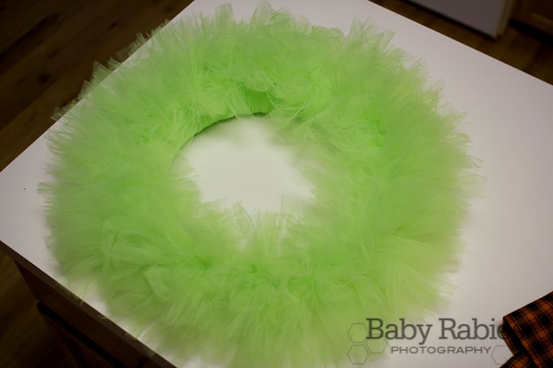 Halloween cute monster wreath