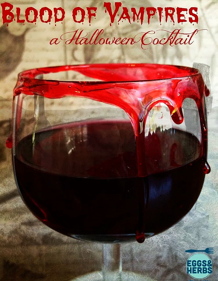 Blood of Vampires Halloween Cocktail