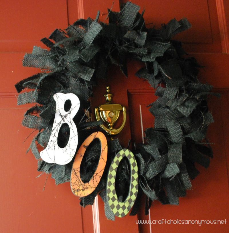 Boo-tiful Burlap Wreath
