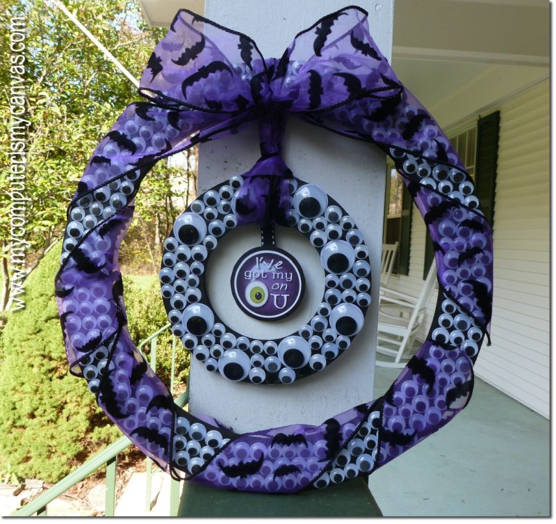 DIY Spooky Eyeball Wreath