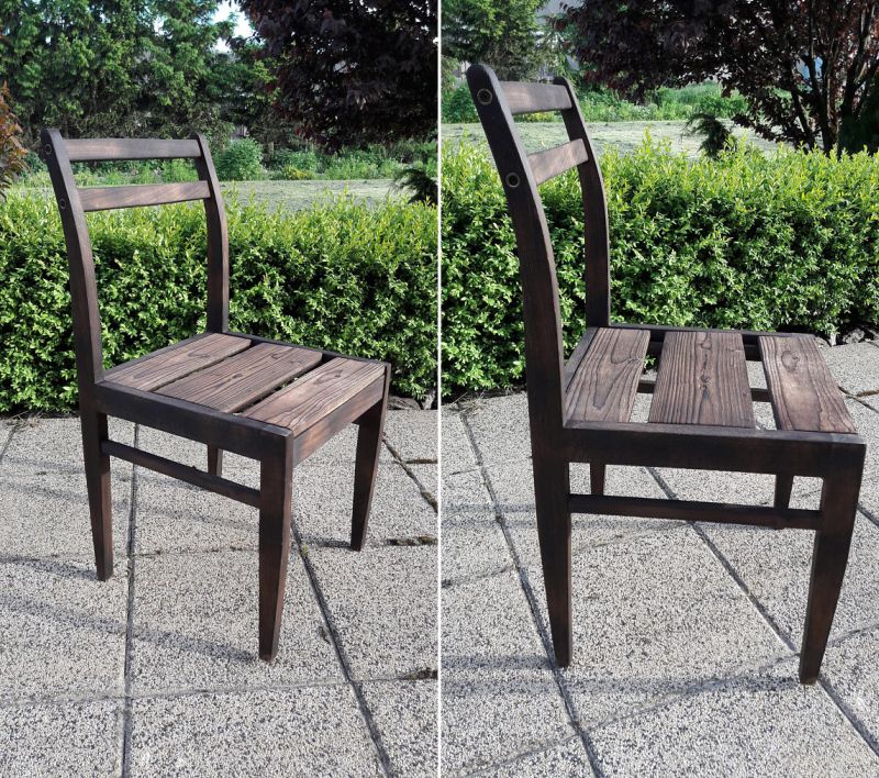Dining room reclaimed wood chair