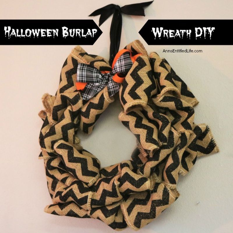 Halloween Burlap Wreath