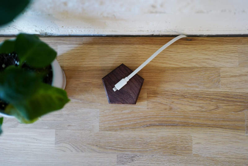 Peel Base is a magnetized cable holder