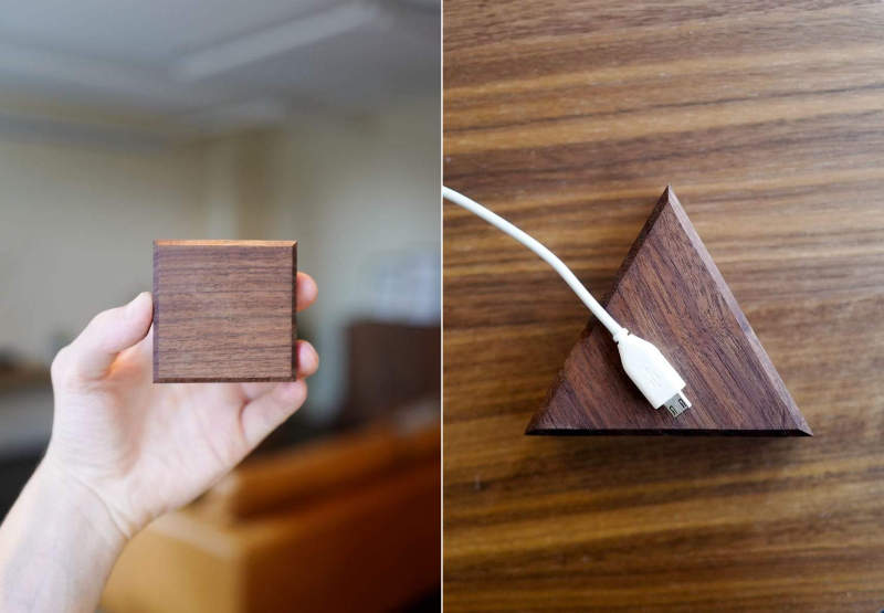 Peel Base is a magnetized cable holder