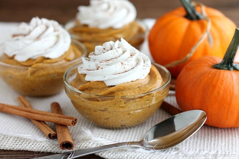 Pumpkin Mousse for Halloween