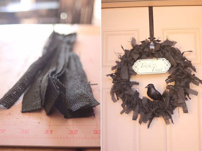 Raven Halloween Wreath