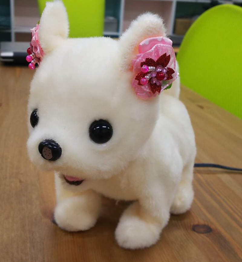 fluffy the robot dog