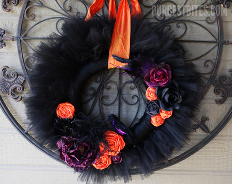 Tulle Halloween Wreath