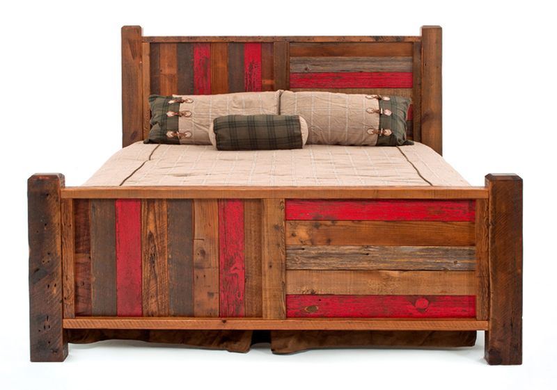 Woodland Creek Furniture reclaimed-wood bed